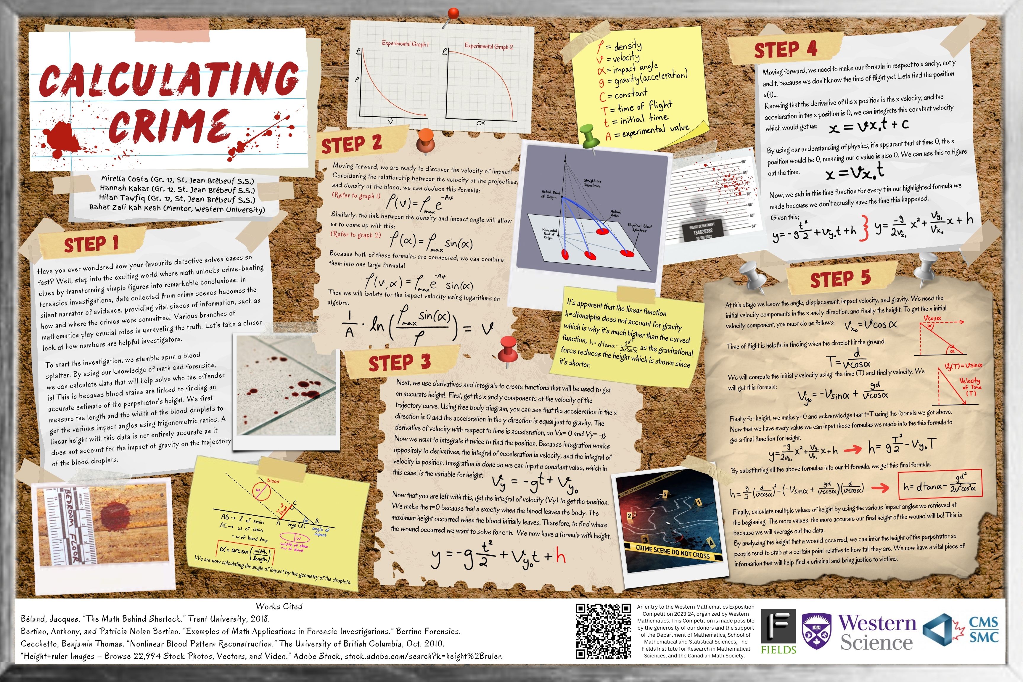 Calculating Crime--Bronze Winner Poster of 2024 Western Math Exposition Competition